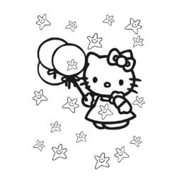 Dessin à colorier: Hello Kitty (Dessins Animés) #36862 - Coloriages à Imprimer Gratuits