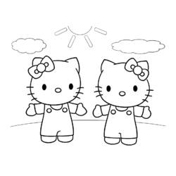 Dessin à colorier: Hello Kitty (Dessins Animés) #36872 - Coloriages à Imprimer Gratuits