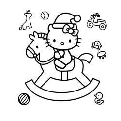 Dessin à colorier: Hello Kitty (Dessins Animés) #36876 - Coloriages à Imprimer Gratuits