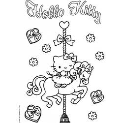 Dessin à colorier: Hello Kitty (Dessins Animés) #36881 - Coloriages à Imprimer Gratuits