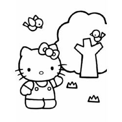 Dessin à colorier: Hello Kitty (Dessins Animés) #36883 - Coloriages à Imprimer Gratuits