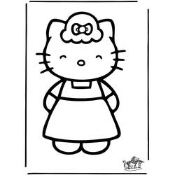 Dessin à colorier: Hello Kitty (Dessins Animés) #36888 - Coloriages à Imprimer Gratuits