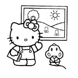 Dessin à colorier: Hello Kitty (Dessins Animés) #36889 - Coloriages à Imprimer Gratuits