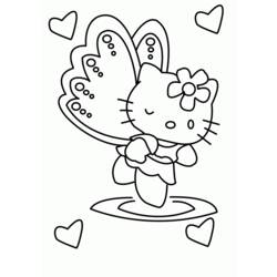Dessin à colorier: Hello Kitty (Dessins Animés) #36899 - Coloriages à Imprimer Gratuits