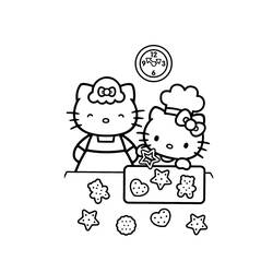 Dessin à colorier: Hello Kitty (Dessins Animés) #36902 - Coloriages à Imprimer Gratuits
