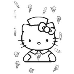 Dessin à colorier: Hello Kitty (Dessins Animés) #36907 - Coloriages à Imprimer Gratuits