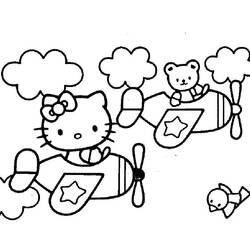 Dessin à colorier: Hello Kitty (Dessins Animés) #36923 - Coloriages à Imprimer Gratuits