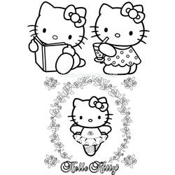 Dessin à colorier: Hello Kitty (Dessins Animés) #36924 - Coloriages à Imprimer Gratuits