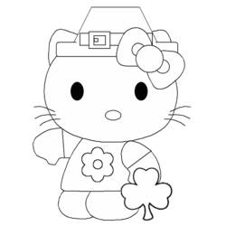 Dessin à colorier: Hello Kitty (Dessins Animés) #36928 - Coloriages à Imprimer Gratuits