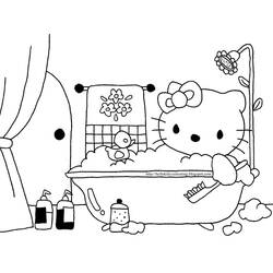Dessin à colorier: Hello Kitty (Dessins Animés) #36932 - Coloriages à Imprimer Gratuits