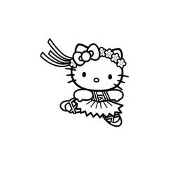 Dessin à colorier: Hello Kitty (Dessins Animés) #36938 - Coloriages à Imprimer Gratuits