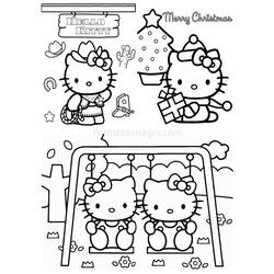 Dessin à colorier: Hello Kitty (Dessins Animés) #36944 - Coloriages à Imprimer Gratuits