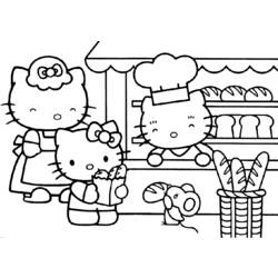 Dessin à colorier: Hello Kitty (Dessins Animés) #36945 - Coloriages à Imprimer Gratuits