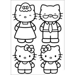 Dessin à colorier: Hello Kitty (Dessins Animés) #36947 - Coloriages à Imprimer Gratuits