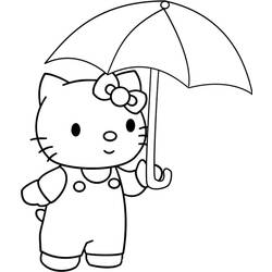 Dessin à colorier: Hello Kitty (Dessins Animés) #36948 - Coloriages à Imprimer Gratuits