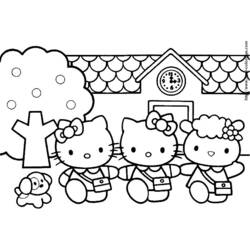 Dessin à colorier: Hello Kitty (Dessins Animés) #36952 - Coloriages à Imprimer Gratuits