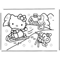 Dessin à colorier: Hello Kitty (Dessins Animés) #36959 - Coloriages à Imprimer Gratuits