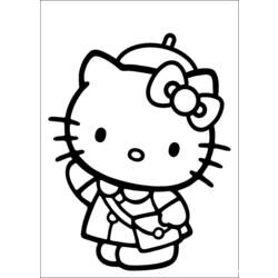 Dessin à colorier: Hello Kitty (Dessins Animés) #36962 - Coloriages à Imprimer Gratuits