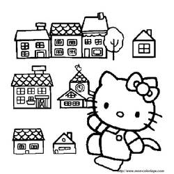 Dessin à colorier: Hello Kitty (Dessins Animés) #36966 - Coloriages à Imprimer Gratuits