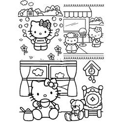 Dessin à colorier: Hello Kitty (Dessins Animés) #36979 - Coloriages à Imprimer Gratuits