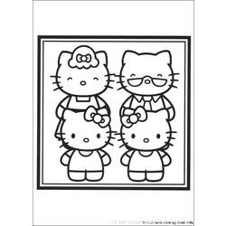 Dessin à colorier: Hello Kitty (Dessins Animés) #36991 - Coloriages à Imprimer Gratuits