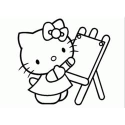 Dessin à colorier: Hello Kitty (Dessins Animés) #37013 - Coloriages à Imprimer Gratuits
