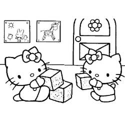Dessin à colorier: Hello Kitty (Dessins Animés) #37018 - Coloriages à Imprimer Gratuits