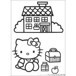 Dessin à colorier: Hello Kitty (Dessins Animés) #37020 - Coloriages à Imprimer Gratuits