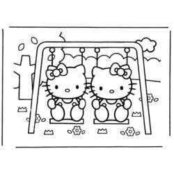 Dessin à colorier: Hello Kitty (Dessins Animés) #37022 - Coloriages à Imprimer Gratuits