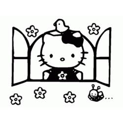 Dessin à colorier: Hello Kitty (Dessins Animés) #37024 - Coloriages à Imprimer Gratuits