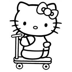 Dessin à colorier: Hello Kitty (Dessins Animés) #37025 - Coloriages à Imprimer Gratuits