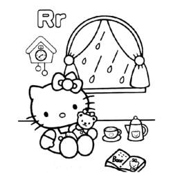 Dessin à colorier: Hello Kitty (Dessins Animés) #37027 - Coloriages à Imprimer Gratuits