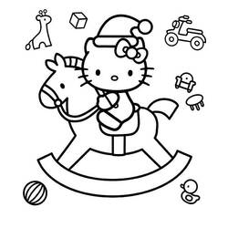 Dessin à colorier: Hello Kitty (Dessins Animés) #37028 - Coloriages à Imprimer Gratuits