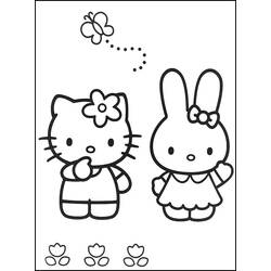 Dessin à colorier: Hello Kitty (Dessins Animés) #37035 - Coloriages à Imprimer Gratuits