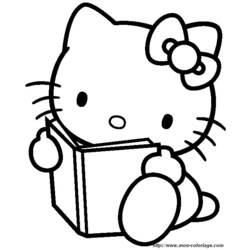 Dessin à colorier: Hello Kitty (Dessins Animés) #37037 - Coloriages à Imprimer Gratuits