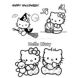 Dessin à colorier: Hello Kitty (Dessins Animés) #37038 - Coloriages à Imprimer Gratuits