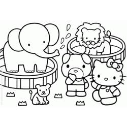 Dessin à colorier: Hello Kitty (Dessins Animés) #37039 - Coloriages à Imprimer Gratuits