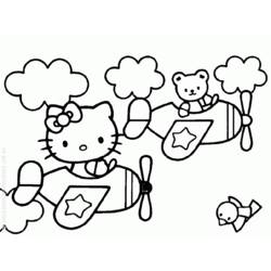 Dessin à colorier: Hello Kitty (Dessins Animés) #37040 - Coloriages à Imprimer Gratuits