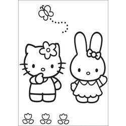 Dessin à colorier: Hello Kitty (Dessins Animés) #37045 - Coloriages à Imprimer Gratuits