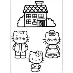 Dessin à colorier: Hello Kitty (Dessins Animés) #37054 - Coloriages à Imprimer Gratuits