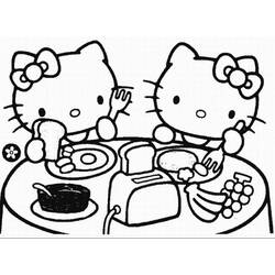 Dessin à colorier: Hello Kitty (Dessins Animés) #37055 - Coloriages à Imprimer Gratuits