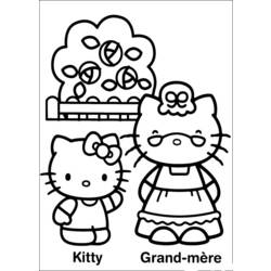 Dessin à colorier: Hello Kitty (Dessins Animés) #37056 - Coloriages à Imprimer Gratuits