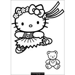 Dessin à colorier: Hello Kitty (Dessins Animés) #37057 - Coloriages à Imprimer Gratuits