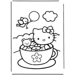 Dessin à colorier: Hello Kitty (Dessins Animés) #37060 - Coloriages à Imprimer Gratuits