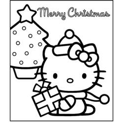 Dessin à colorier: Hello Kitty (Dessins Animés) #37066 - Coloriages à Imprimer Gratuits