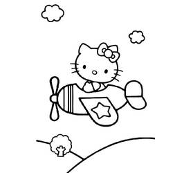 Dessin à colorier: Hello Kitty (Dessins Animés) #37073 - Coloriages à Imprimer Gratuits