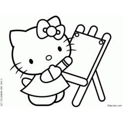 Dessin à colorier: Hello Kitty (Dessins Animés) #37094 - Coloriages à Imprimer Gratuits