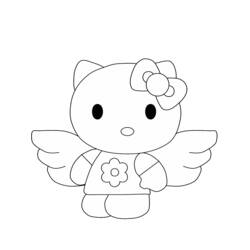 Dessin à colorier: Hello Kitty (Dessins Animés) #37098 - Coloriages à Imprimer Gratuits