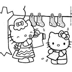 Dessin à colorier: Hello Kitty (Dessins Animés) #37107 - Coloriages à Imprimer Gratuits