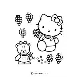 Dessin à colorier: Hello Kitty (Dessins Animés) #37110 - Coloriages à Imprimer Gratuits